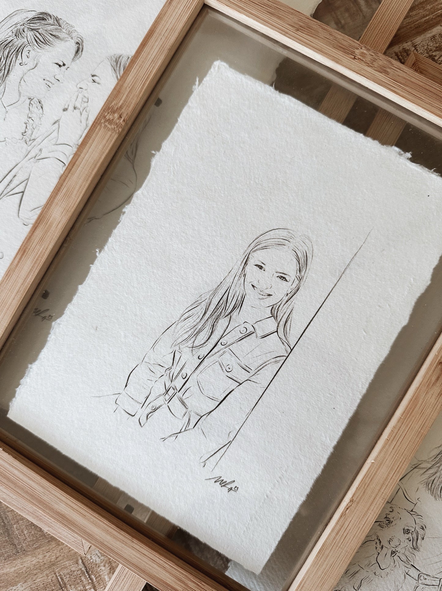 Persoonlijk lineart portret