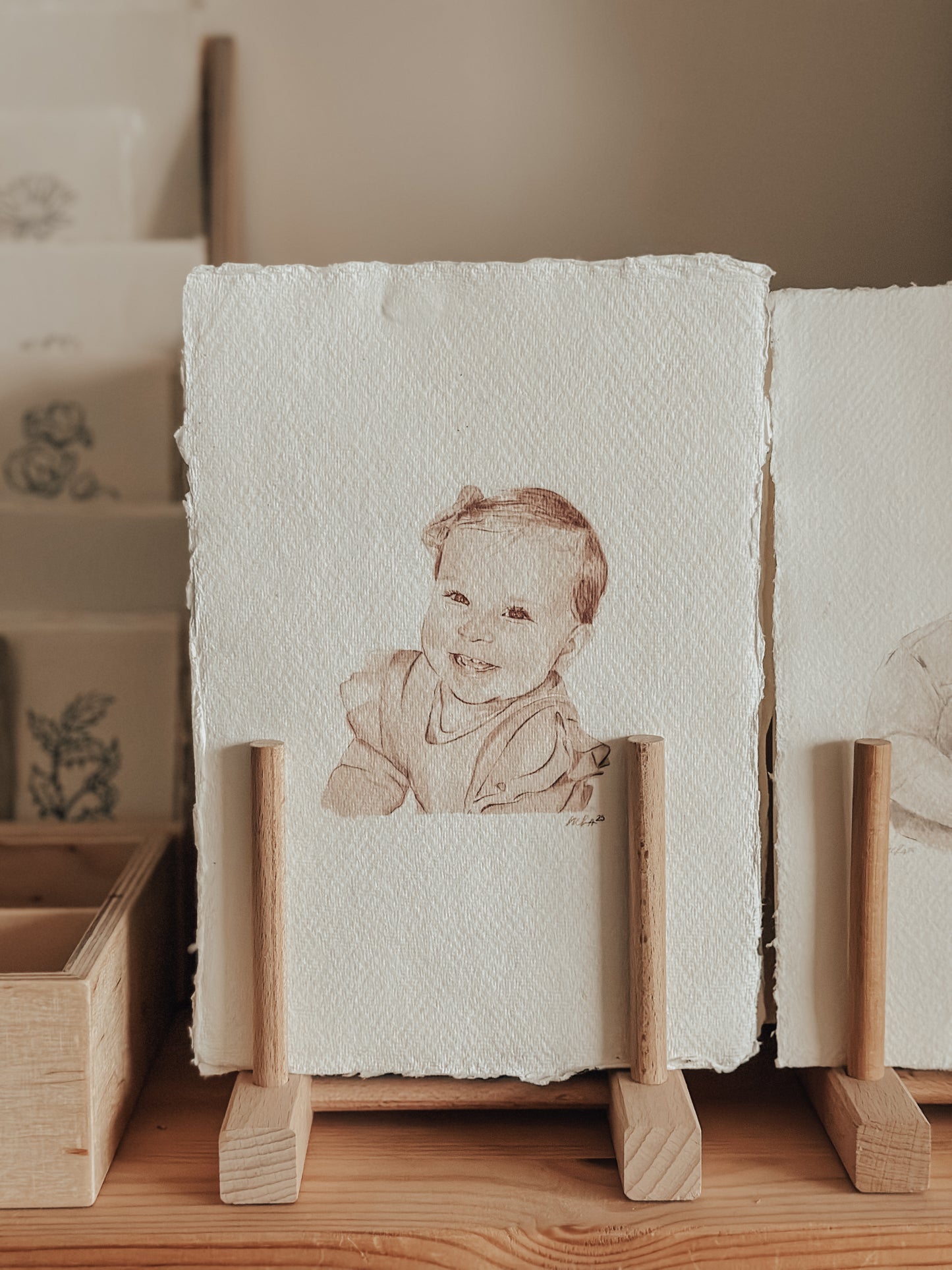 Persoonlijk waterverf portret