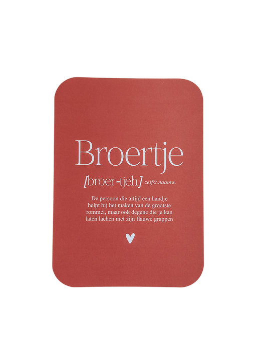 Kaart Broertje