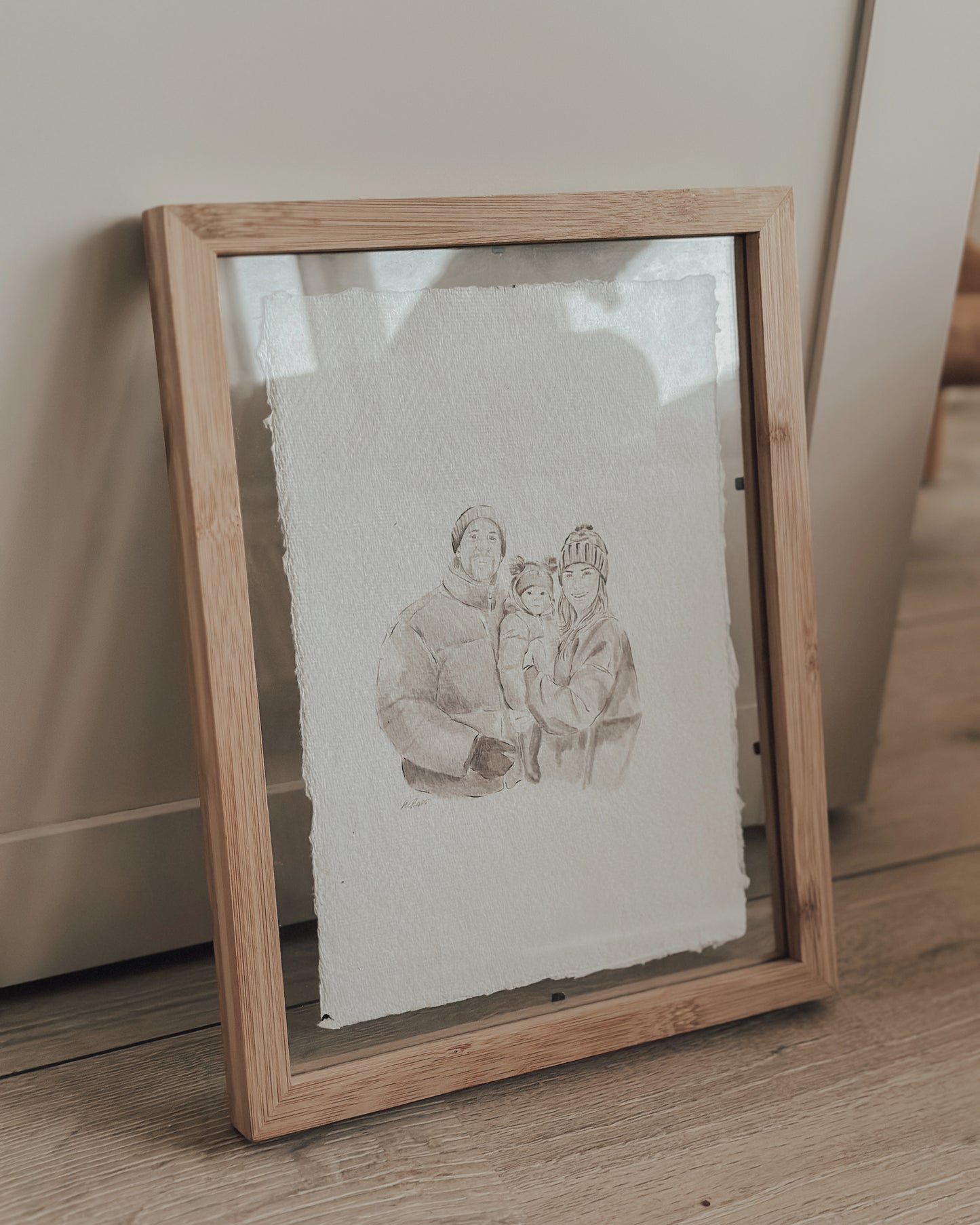 Persoonlijk waterverf portret